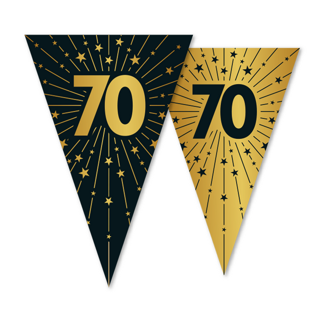 70 Años Guirnalda Oro Negro 10m