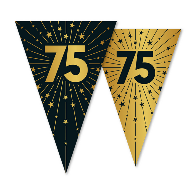 75 Años Guirnalda Oro Negro 10m