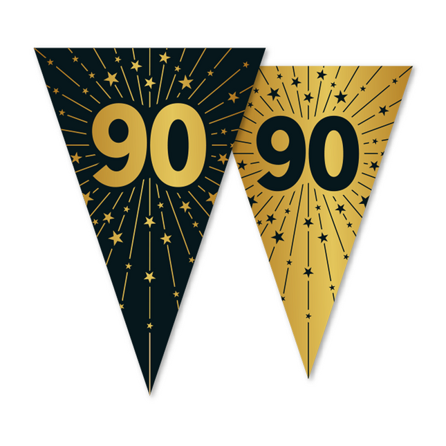 90 Años Guirnalda Oro Negro 10m