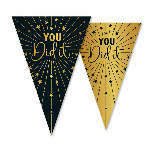 Guirnalda Graduada Oro Negro You Did It 10m