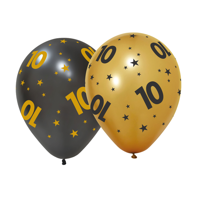 Globos 10 Años 31cm 6pcs
