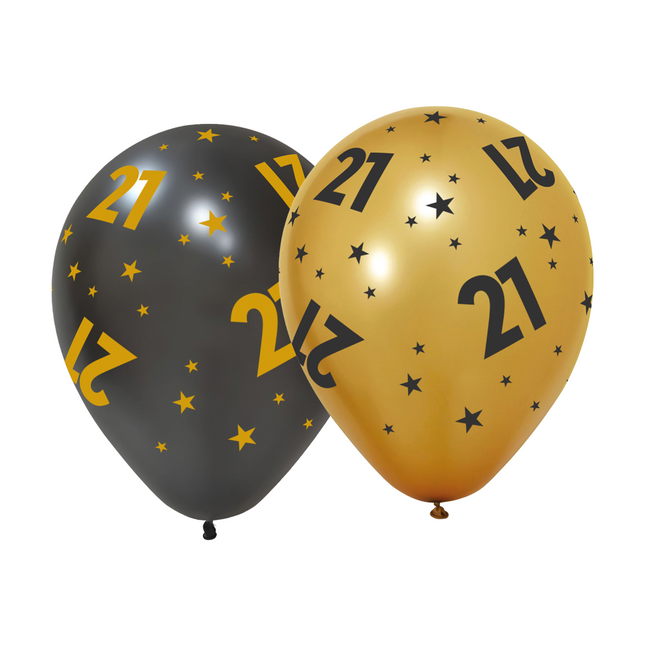 21 Años Globos 31cm 6pcs