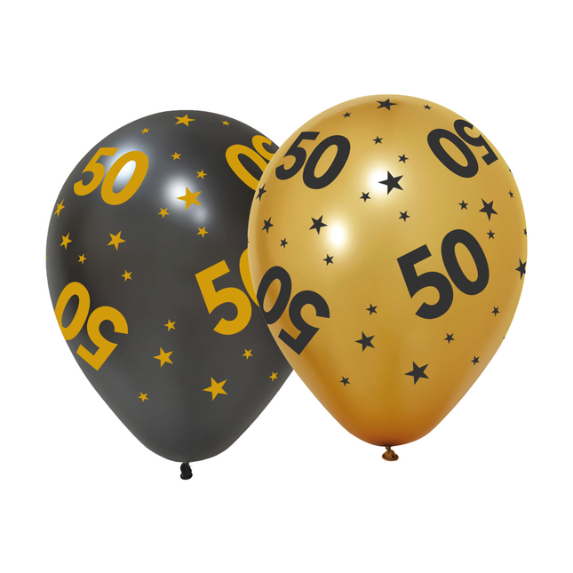 Globos 50 Años 31cm 6pcs