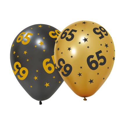 Globos 65 Años 31cm 6pcs