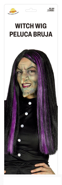 Peluca Halloween Bruja Negra