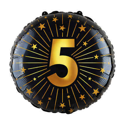 5 Años Globo de Helio Vacío 45cm