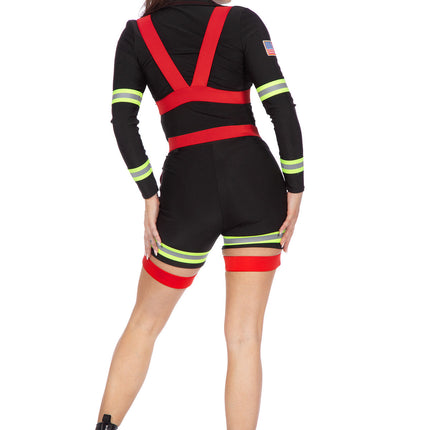 Traje de bombero señora 3 piezas
