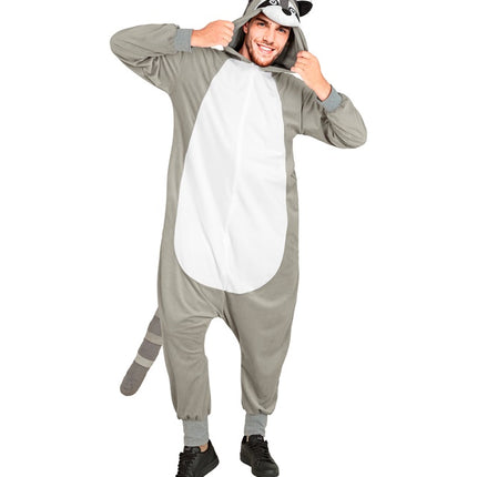 Mono mapache con capucha