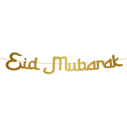 Guirnalda Letra Ramadán Oro Eid Mubarak 2m