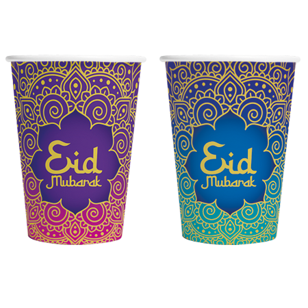 Vasos de Ramadán 210ml 8uds.