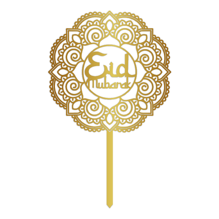 Eid Mubarak Adorno para tarta Acrílico