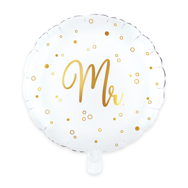 Globo de Helio para Boda "Mr" Vacío 45cm