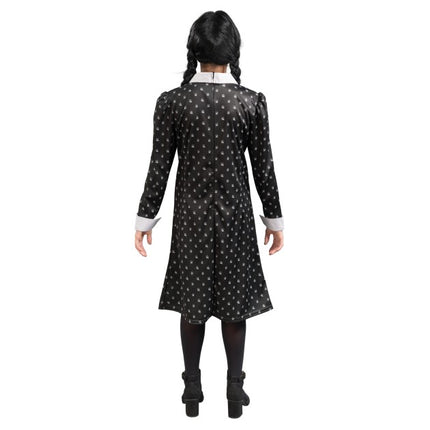 Vestido negro de Wednesday para niña