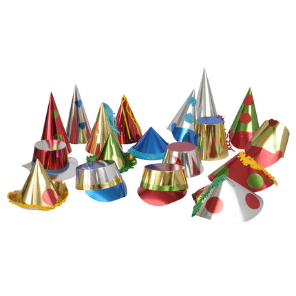 Sombreros de fiesta de colores, 36 unidades