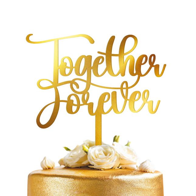 Adornos de boda para magdalenas Juntos para siempre