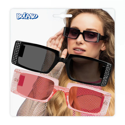 Lote de 2 gafas de fiesta Escape (negras y rosas)