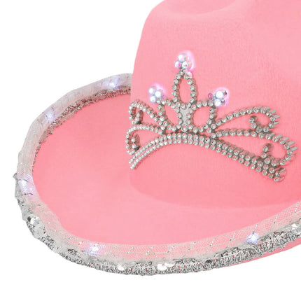 Sombrero de vaquero con luces LED para niños Glimmer