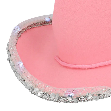 Sombrero de vaquero con luces LED para niños Glimmer