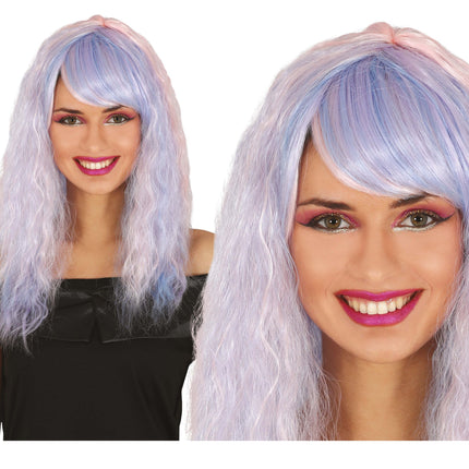 Peluca Púrpura Pelo Largo