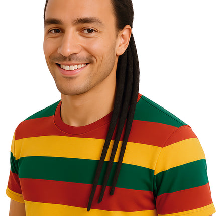 Extensión de Pelo Rasta Negro 50cm 3pcs