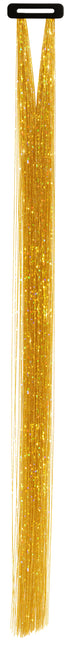 Extensión de pelo dorada Glitter 50cm 3pcs