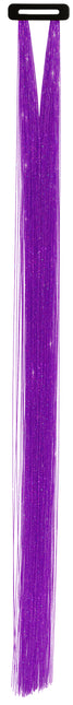 Extensión de pelo púrpura Glitter 50cm 3pcs