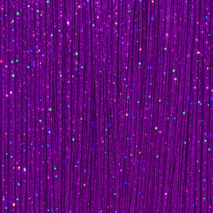 Extensión de pelo púrpura Glitter 50cm 3pcs