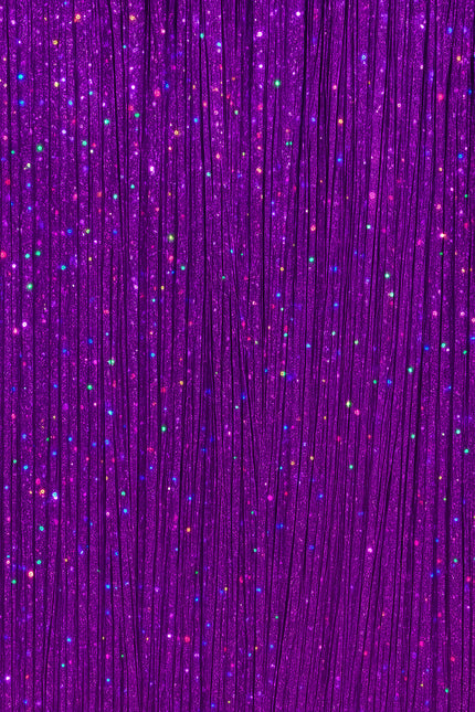 Extensión de pelo púrpura Glitter 50cm 3pcs