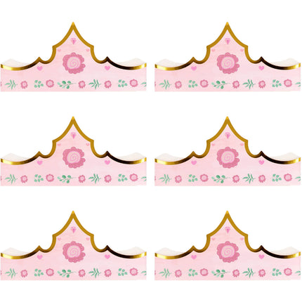 Corona Princesa Rosa 60cm 6pcs