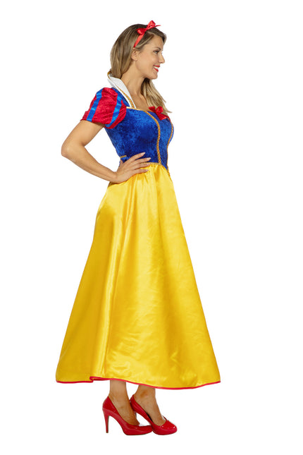 Vestido Blancanieves Azul Amarillo Señoras