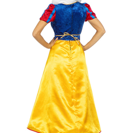 Vestido Blancanieves Azul Amarillo Señoras