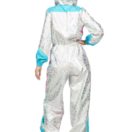 Traje de esquí de lujo plata