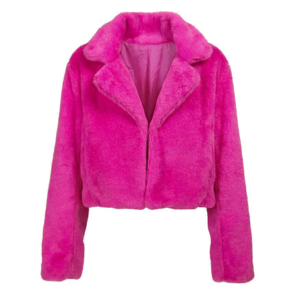 Chaqueta Fluffy rosa rave (M/L)