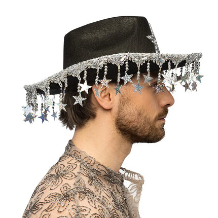 Sombrero de vaquero Stargazing negro