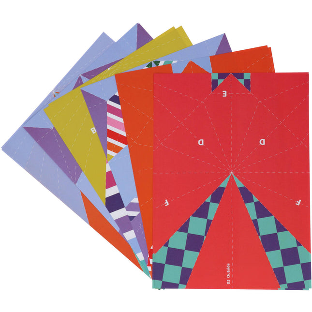 Juego de manualidades de colores Aviones de papel 12 piezas