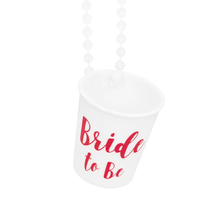 Collar con chupito «Bride to be»