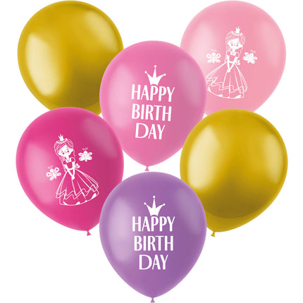 Globos Princesas 33cm 6pcs