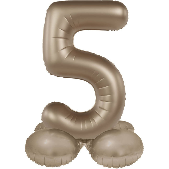 5 Jaar Cijfer Ballon Goud 72cm van Folat koop je bij Partywinkel