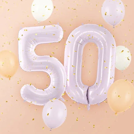 5 Jaar Cijfer Ballon Paars Leeg 72cm van Partydeco koop je bij Partywinkel