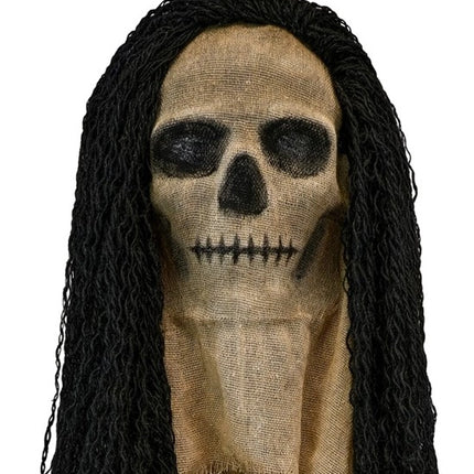 MÁSCARA DE CALAVERA CON CAPA Y PELO