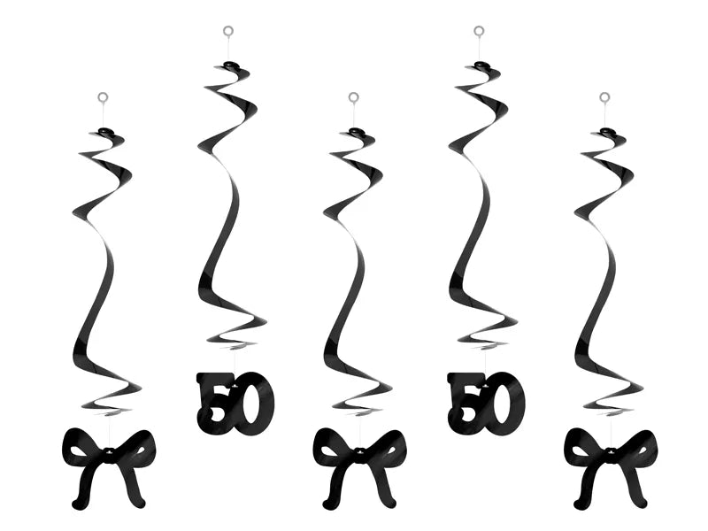 50 Jaar Hangdecoratie 50cm 5st van Partydeco koop je bij Partywinkel