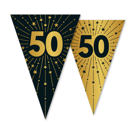 50 Jaar Slinger Goud Zwart 10m van WeFiesta koop je bij Partywinkel