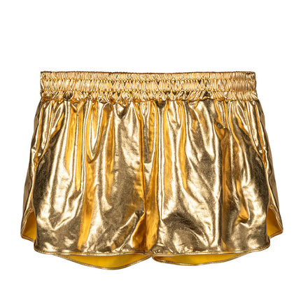 Pantalones cortos brillantes dorados