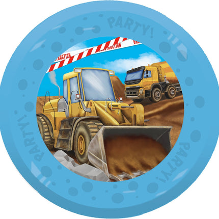 Platos Construcción Plástico 21cm 4ud