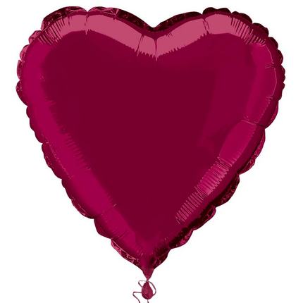 Globo de Helio Corazón Rojo Vacío 45cm