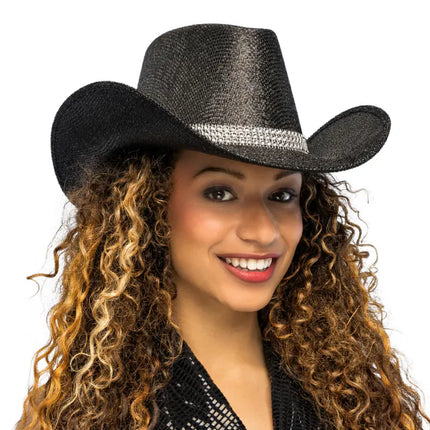 Sombrero de vaquero Midnight negro