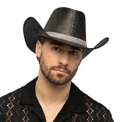 Sombrero de vaquero Midnight negro