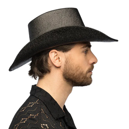 Sombrero de vaquero Midnight negro