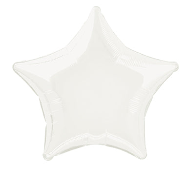 Globo de Helio Estrella Blanco Vacío 50cm