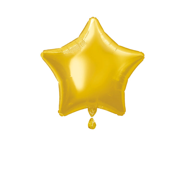 Globo de Helio Estrella Oro Vacío 50cm